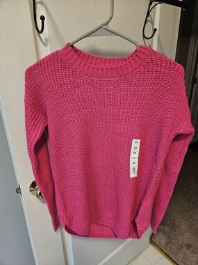 SO Bright Pink Crewneck Sweater